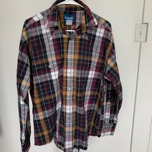 Mens Wrangler Button-Up